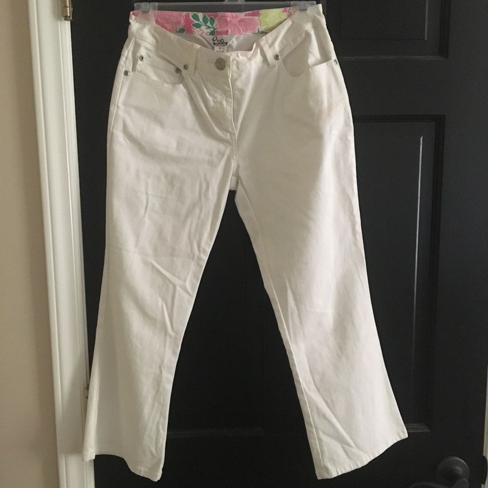 Lilly Pulitzer White Capri jeans